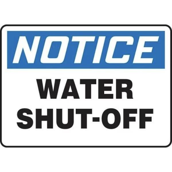 Accuform OSHA NOTICE Safety Sign WATER MFXG801XP MFXG801XP - main